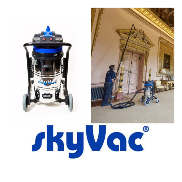 SkyVac systemen voor industriële reiniging en interieurreiniging