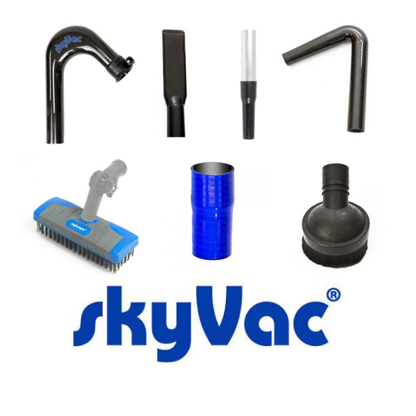 SkyVac opzetstukken, adapters, mondstukken en borstels