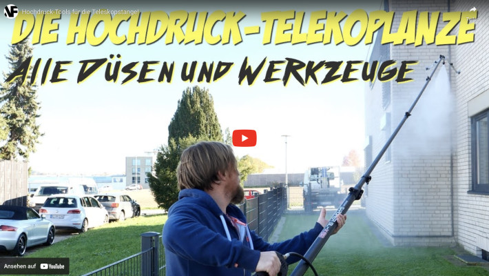 Hochdruck Tools für die Teleskopstange - Vorstellung von Werkzeugen und Düsen für die Hochdruck Teleskoplanze