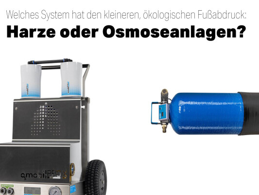 Who has the smaller ecological footprint: resins or osmosis systems? - Is the waste water from osmosis systems a problem? 