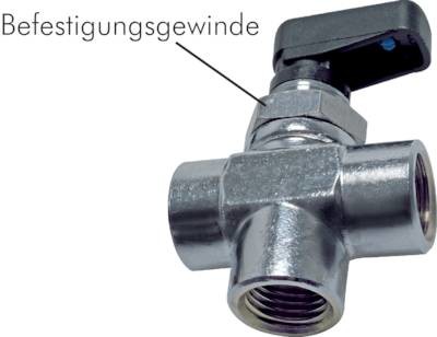 OSMOBIL 3-Wege T-Kugelhahn 3/8"