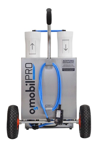 Uitverkocht - OSMOBIL PRO glasreinigingsapparaat osmose systeem PV reinigingsapparaat voor osmose reiniging & reiniging op zonne-energie