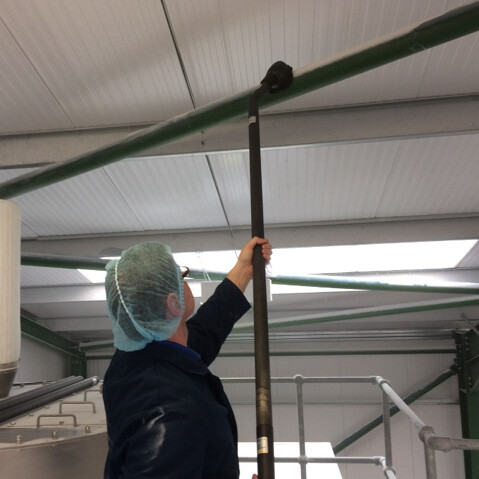 SkyVac col de cygne pour nettoyage ATEX Angle de 155