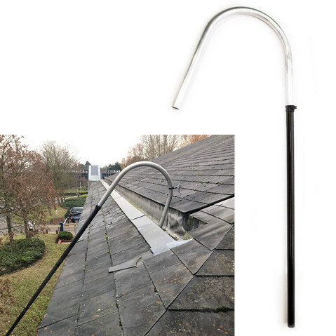 SkyVac ELITE aluminum curved neck for gutter cleaning