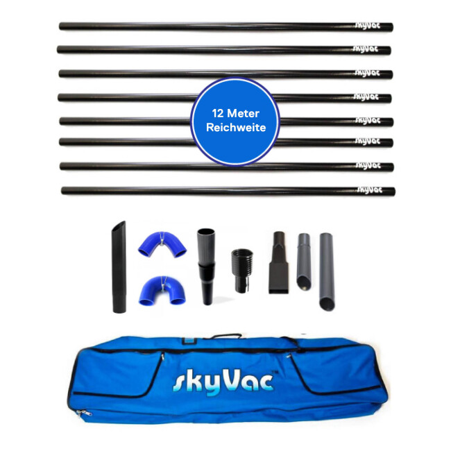 Kit de barres SkyVac pour le nettoyage des gouttières 12 mètres