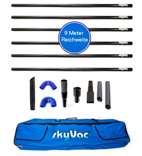 SkyVac Pole set for gutter cleaning 9 meters