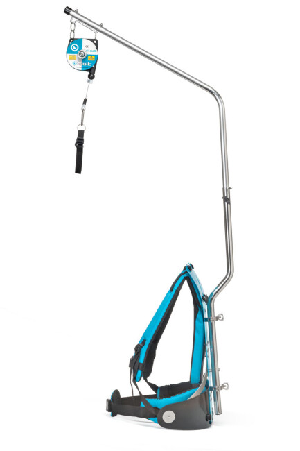 Waspak strain relief for telescopic poles