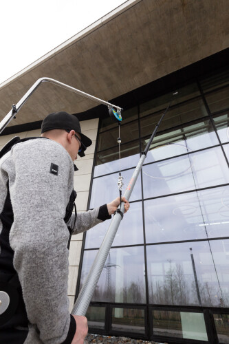 Waspak strain relief for telescopic poles