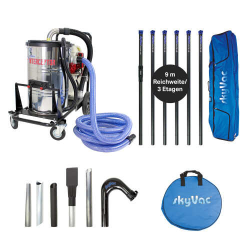 SkyVac Interceptor High-End-Set zur Dachrinnenreinigung...