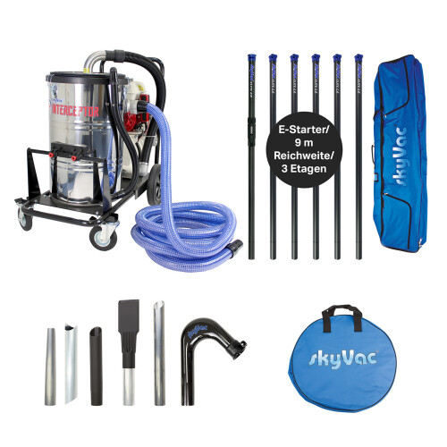 SkyVac Interceptor for gutter cleaning Petrol engine...