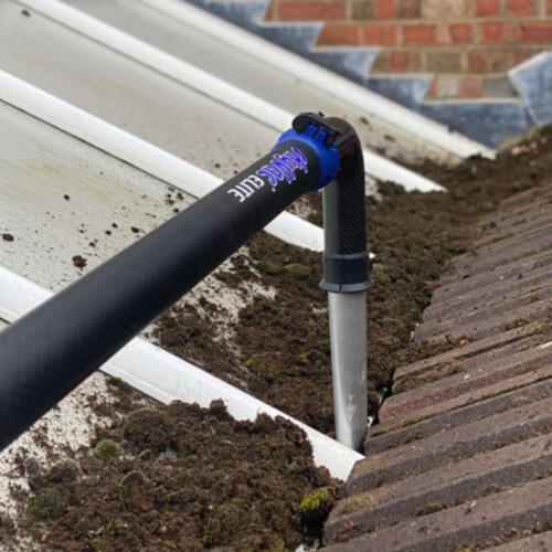 SkyVac ELITE col de cygne pour le nettoyage des gouttières angle de 90