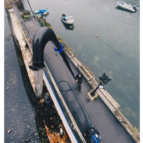 SkyVac ELITE zwanenhals voor dakgootreiniging brede hoek van 135°