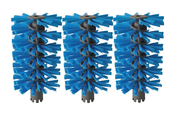 3 spazzole di ricambio per pulitore di lamelle LR-180-GTR 70 mm