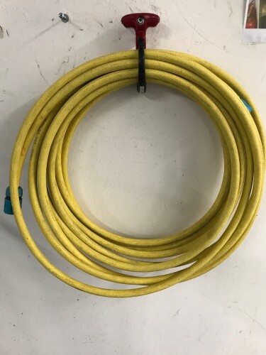 Hose guard carrying and winding aid L
