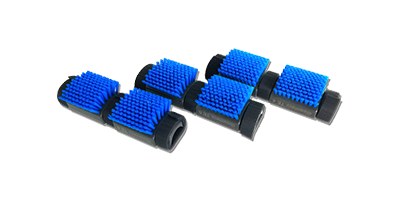 Sliding brush set 3 pieces for telescopic pole work