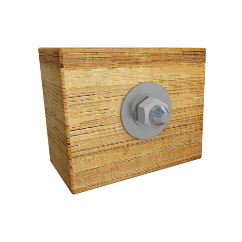 Manicotto di montaggio ABS-Lock II-ST in acciaio inox per il bloccaggio attraverso lacciaio