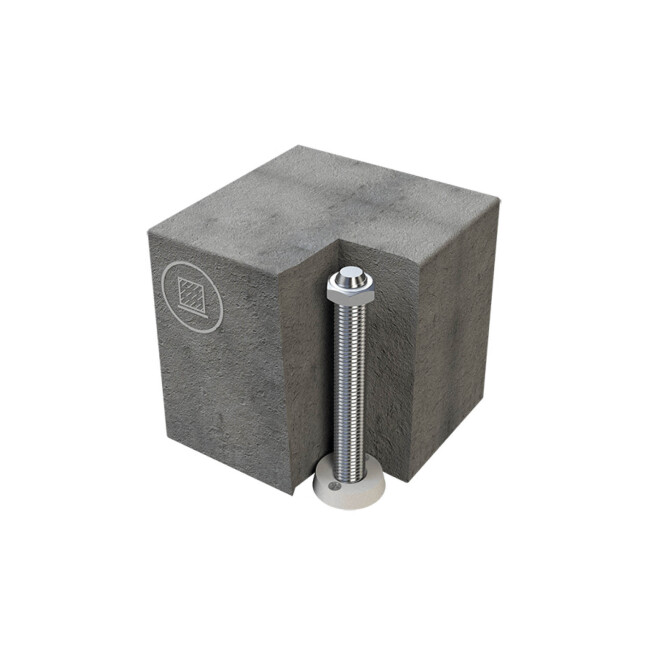 Manicotto di installazione ABS-Lock II-C in acciaio inox per la posa nel calcestruzzo