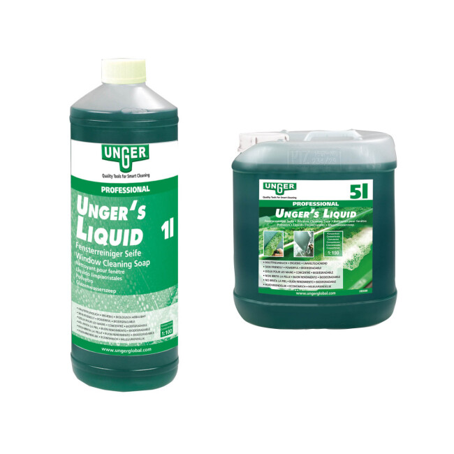 Savon liquide de nettoyage pour vitres UNGERs