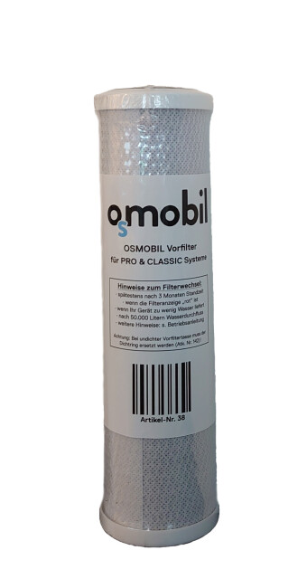 OSMOBIL voorfilter voor PRO X, PRO & CLASSIC systemen