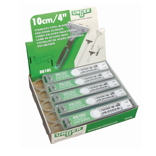 Lame di superficie UNGER in acciaio inox RB100