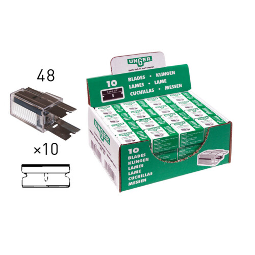 UNGER carbon glass scraper blades 4 cm