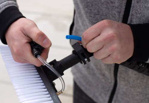 Telescopic hose for professional applications by the meter