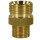 M22x1.5 AG : 3/8 "AG mating nipple brass