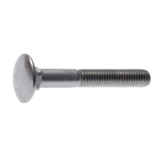 Bullone a testa tonda DIN 603, M 6x20, acciaio inox A2