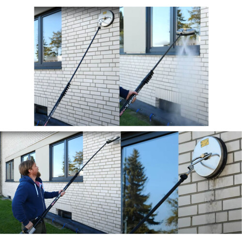 Surface scrubber for HD telescopic lance