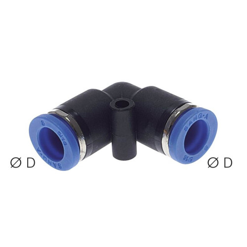 OSMOBIL angled push-in connector for 12 mm hose