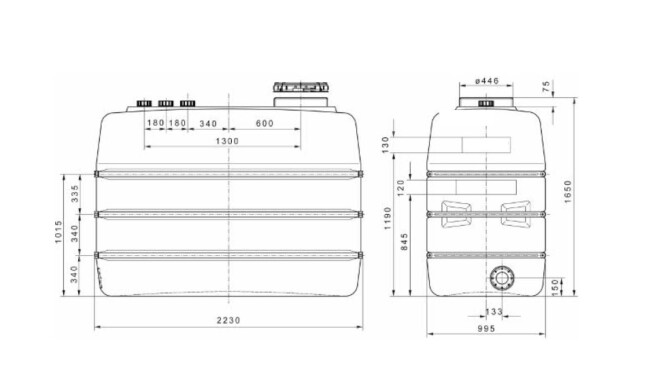 3000 liter storage tank for pure water