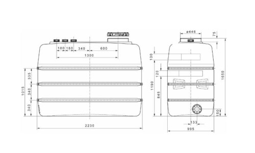 3000 liter storage tank for pure water