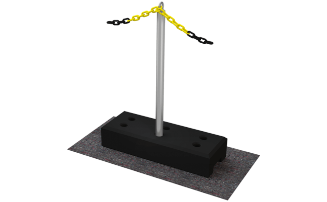 Poteau en acier inoxydable BorderMark