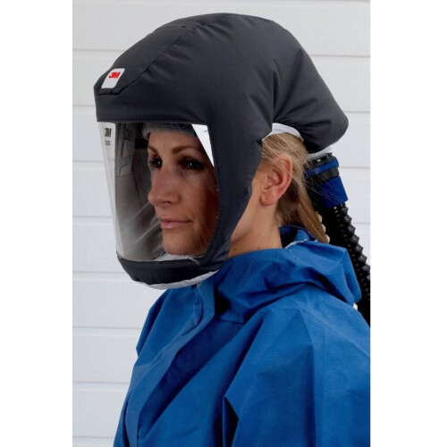 3M Versaflo disposable lightweight hood with integrated head holder, gray