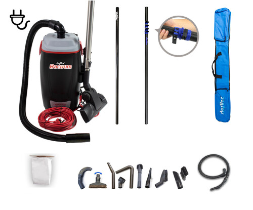 SkyVac Rucksack-Sauger-Set zur Innenreinigung 8,5 m