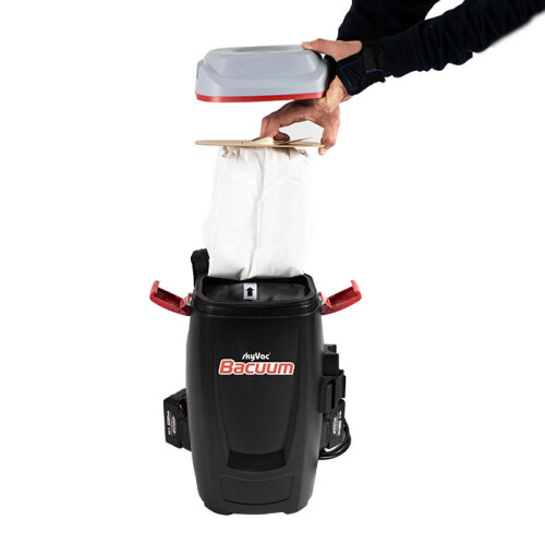 MARCHANDISES DANGEREUSES - Kit daspiration SkyVac à porter sur le dos pour le nettoyage intérieur, 8,5 m, batterie incluse