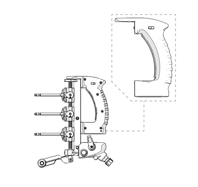 Lamellenreiniger LR-180-GTR handgreep