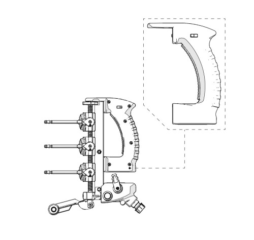 Lamella cleaner LR-180-GTR handle