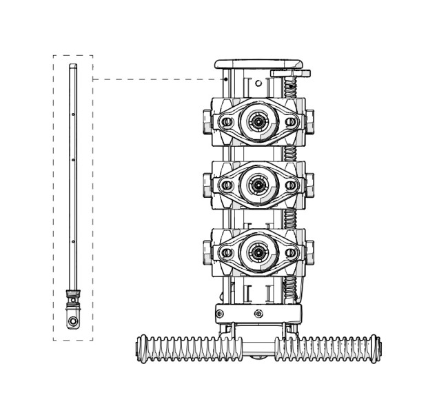 Lamellenreiniger LR-180-GTR Druckrohr