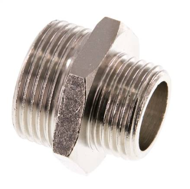 OSMOBIL dubbele nippel G 3/4" - G 1/2" messing...