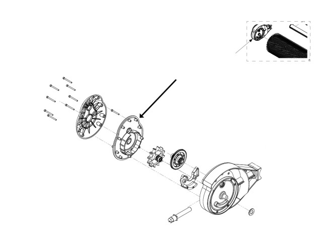 SOLA-TECS W Gearbox cover right