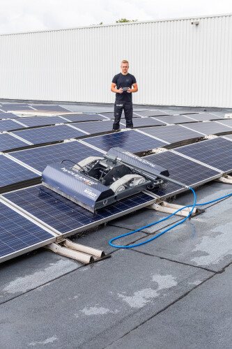 Robot di pulizia solare hyCLEANER solarROBOT compatto Robot di pulizia solare 800 mm