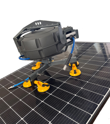 hyCLEANER solarROBOT avvolgitubo 25 m con doppio disco di...