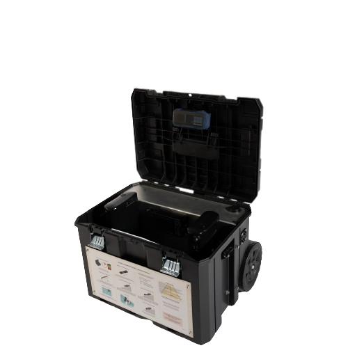 hyCLEANER solarROBOT battery charging station