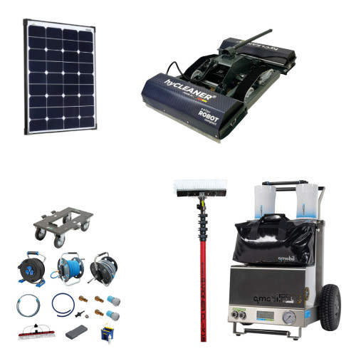 Profi-Set für die automatische Solarreinigung inkl. solarROBOT compact & OSMOBIL PRO X