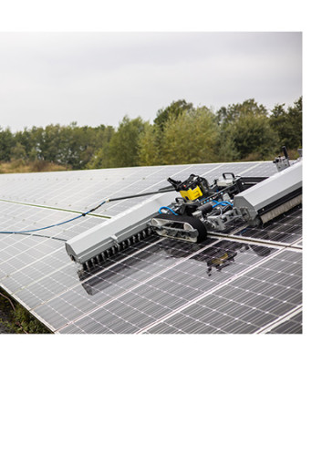 hyCLEANER solarROBOT pro Versatzanordnung für Bürstensystem