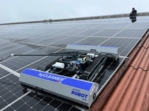 hyCLEANER solarROBOT pro Schlauchführung