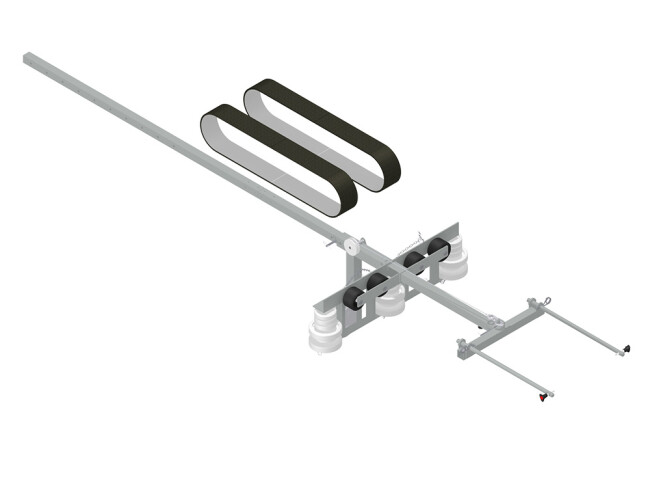 hyCLEANER solarROBOT pro Guidage latéral, tapis de course à traction inclus, néoprène