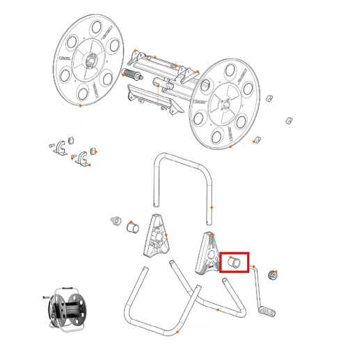 Bushing for side for GARDINER professional metal hose reel