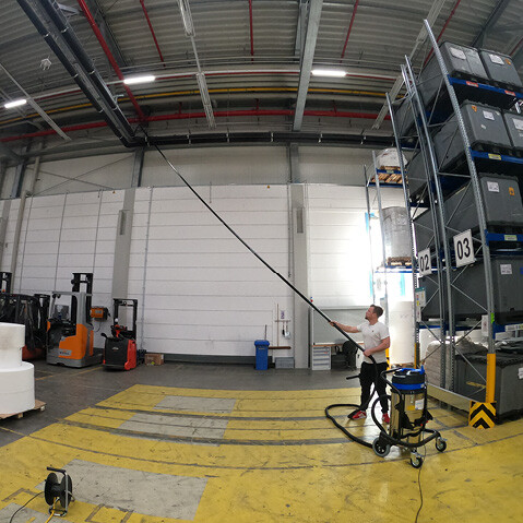 SkyVac professionele set voor interieurreiniging 12 meter